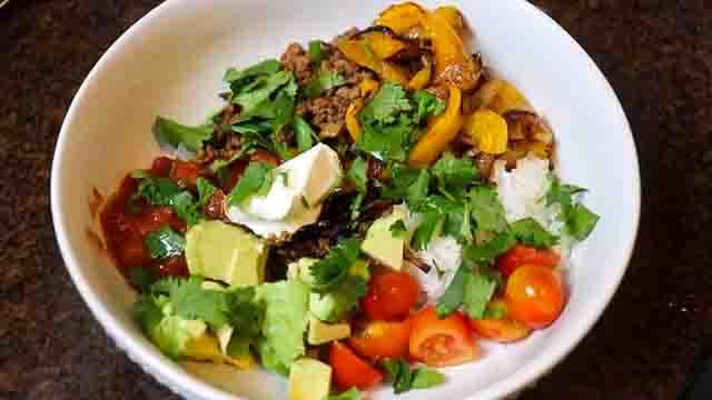 Ground Beef Fajita Bowl Recipe