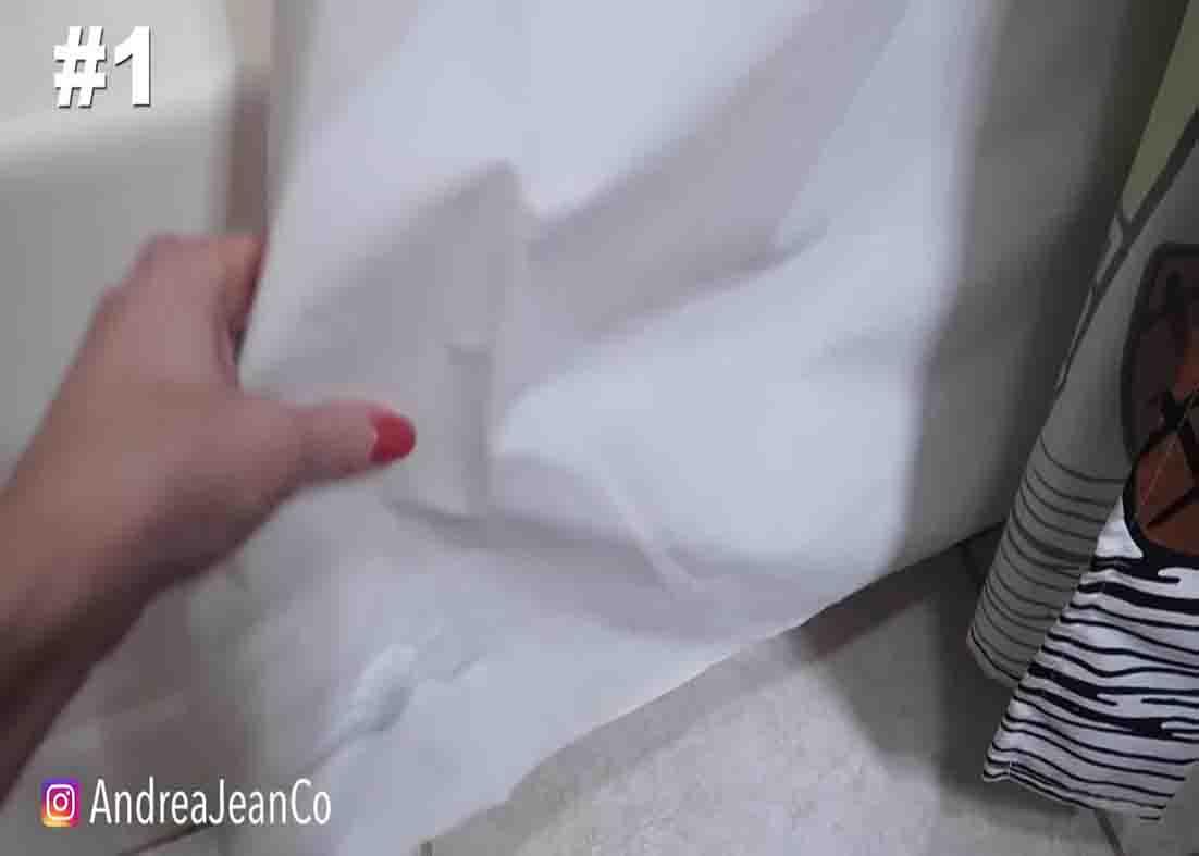 Make sure to clean your shower curtains every now and then to keep your bathroom smelling fresh
