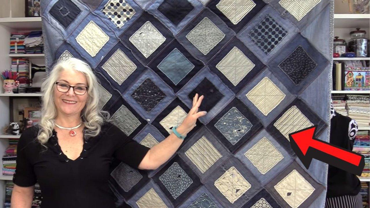 Old Jeans Quilt Tutorial