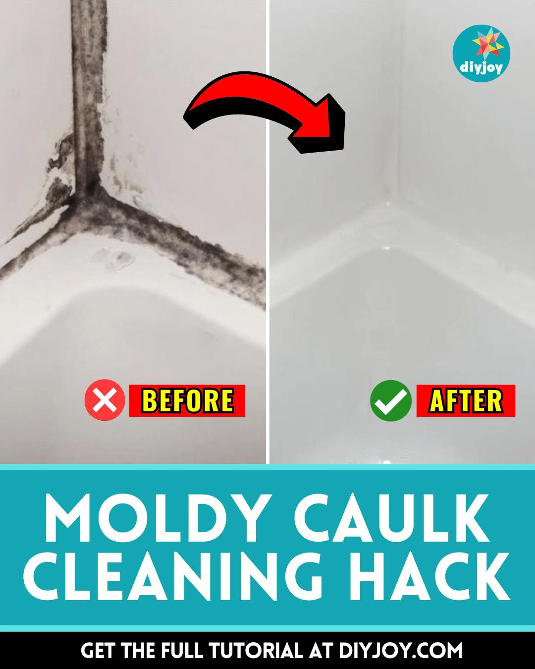 Easy Moldy Caulk Cleaning Hack