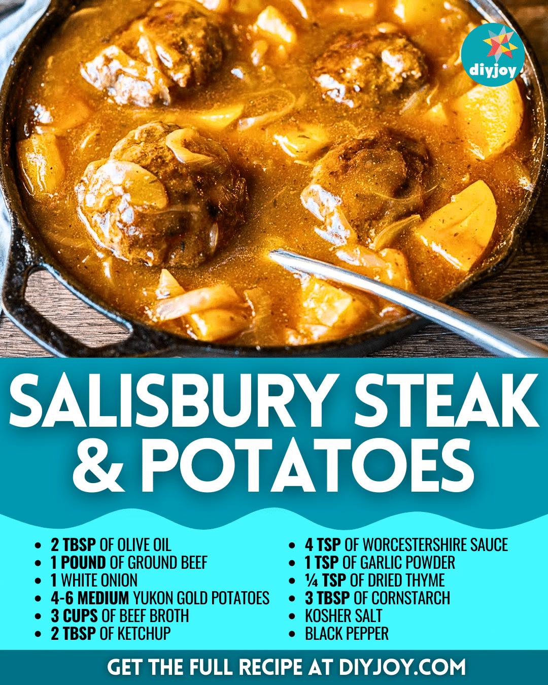 Easy Skillet Salisbury Steak & Potatoes Recipe