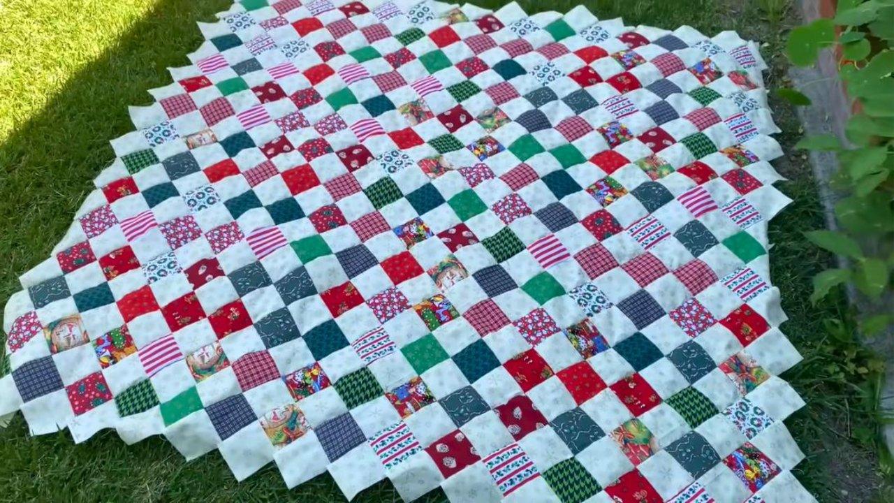 Simple Squares On Point Quilt – Fabric Buster Project