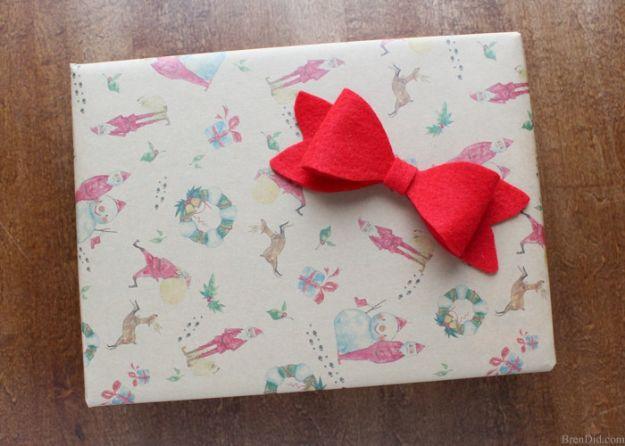 Felt Bows, a DIY gift bow, easy enough for a beginner crafter and proof a small idea can make a big difference