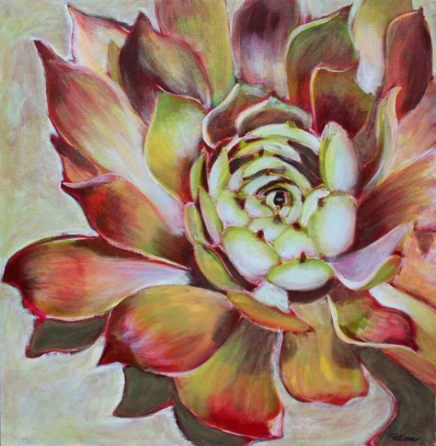 Paint Flowers With Acrylic Layer By Layer