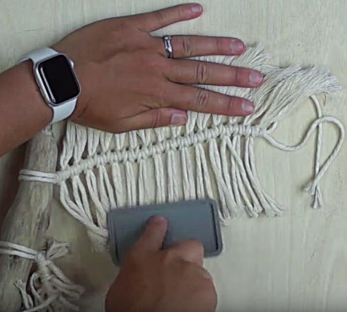 Easy quick macrame wall hanging
