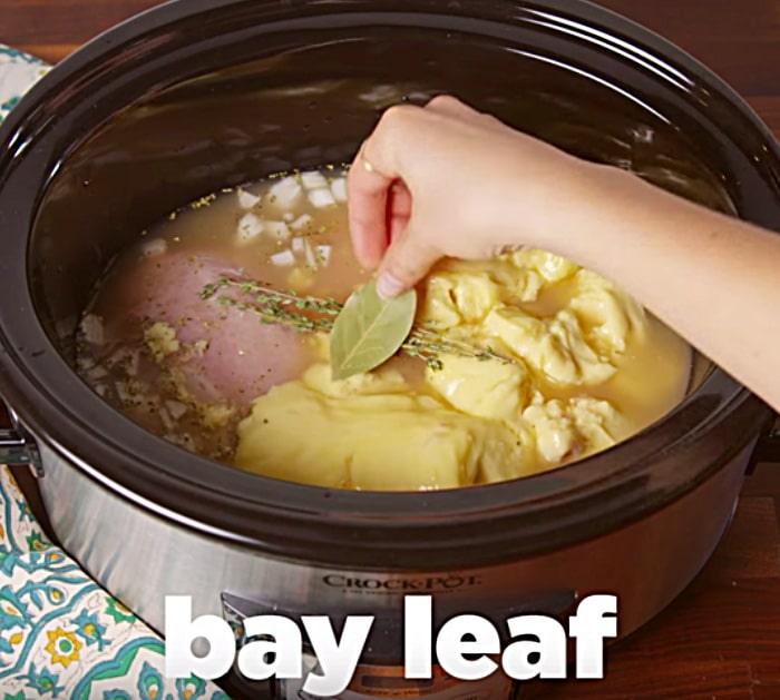 Learn to make Chicken and Dumplings with canned biscuits in the crockpot slow cooker