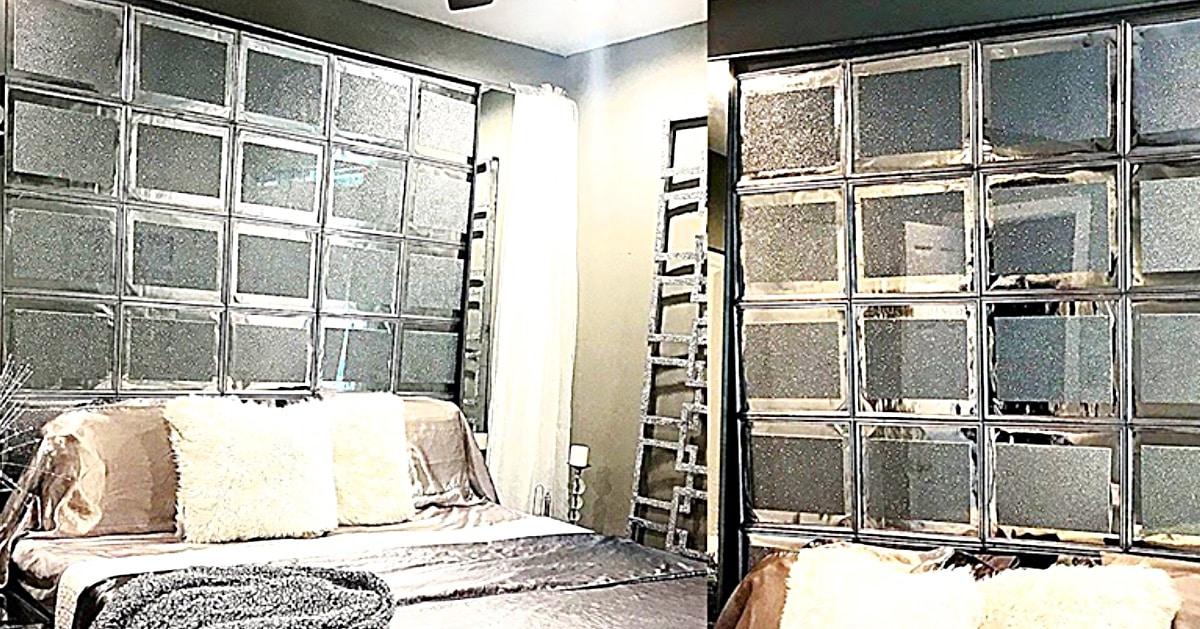 DIY Dollar Tree Glam Headboard