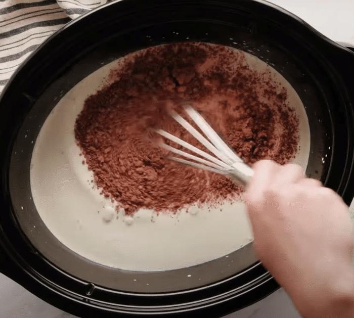 Ingredients for Crockpot Hot Chocolate