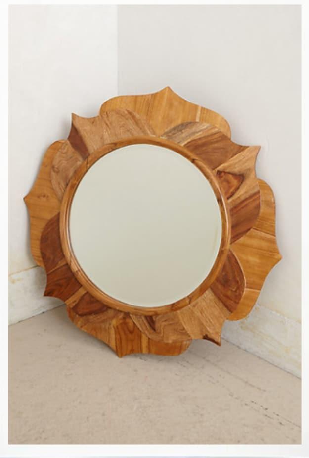 Anthropologie Knock Off Mirror, no special skills needed to pull this together and a detail guests always ask about