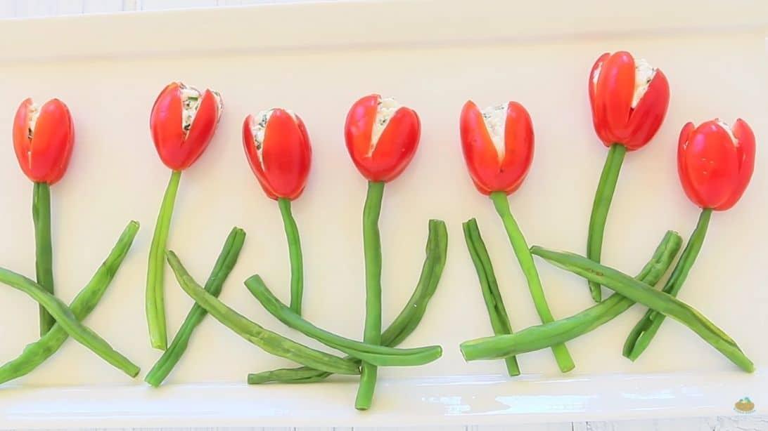 Easy To Make Cherry Tomato Tulips