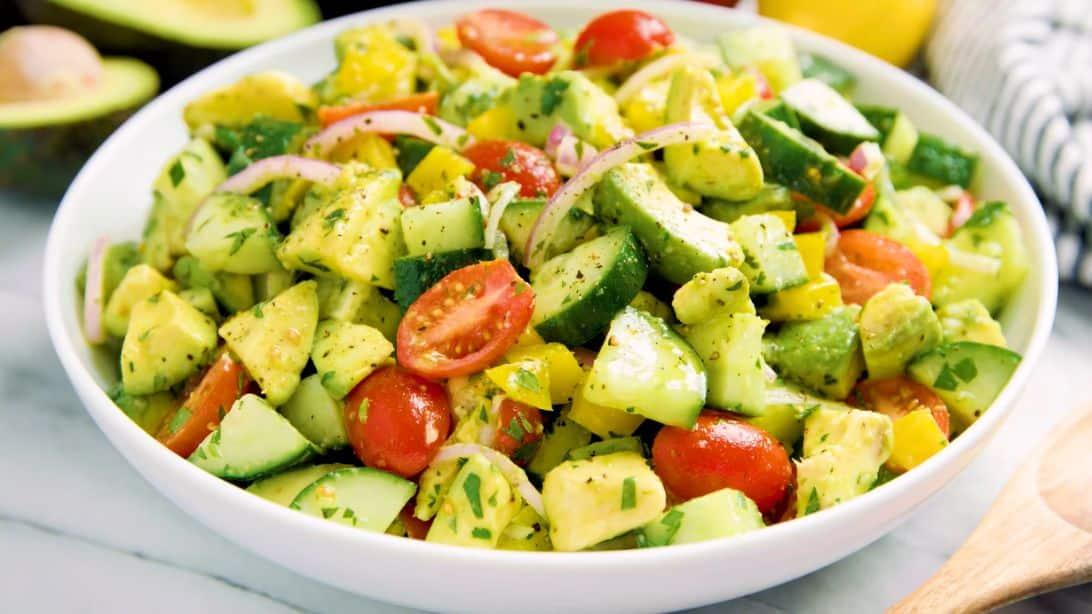Super Easy Tomato Avocado Salad