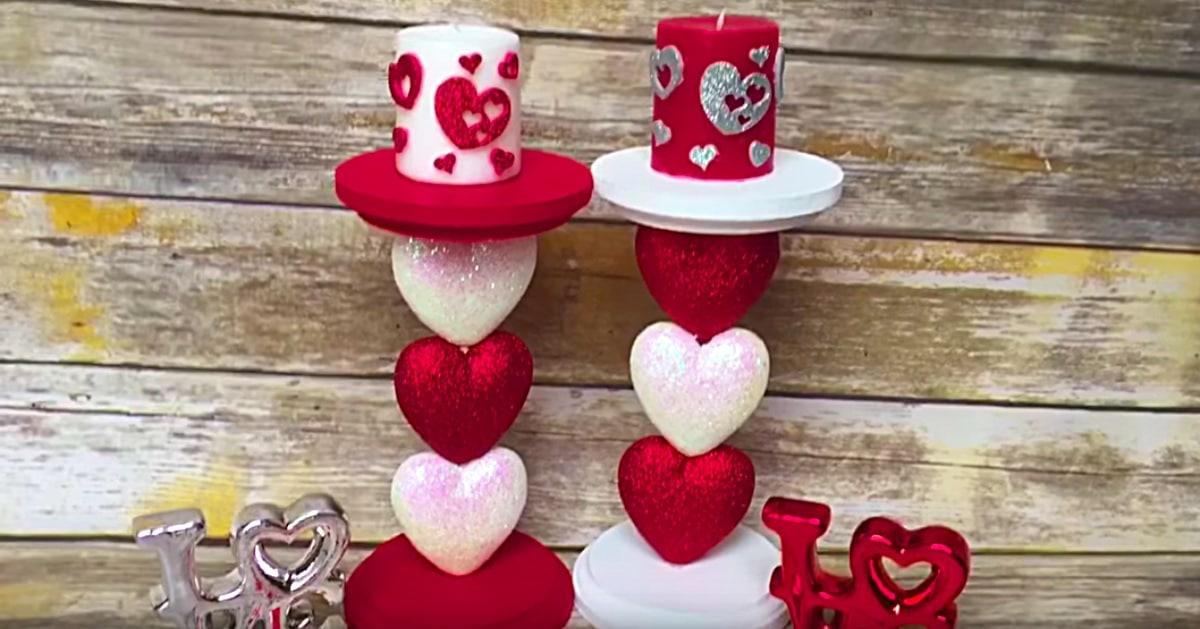 DIY Valentine’s Day Candle Holder