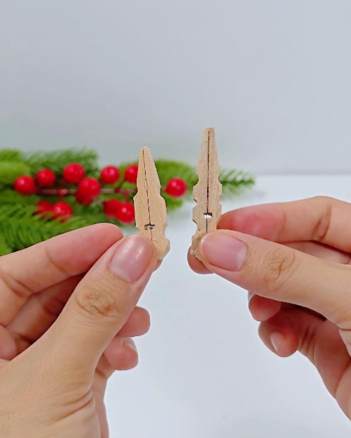 How to Make a Clothespin Snowflake Ornament