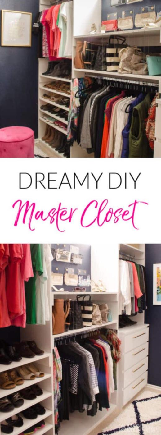 Dreamy DIY Master Closet, a satisfying weekend project worth the effort and one worth bookmarking from this list