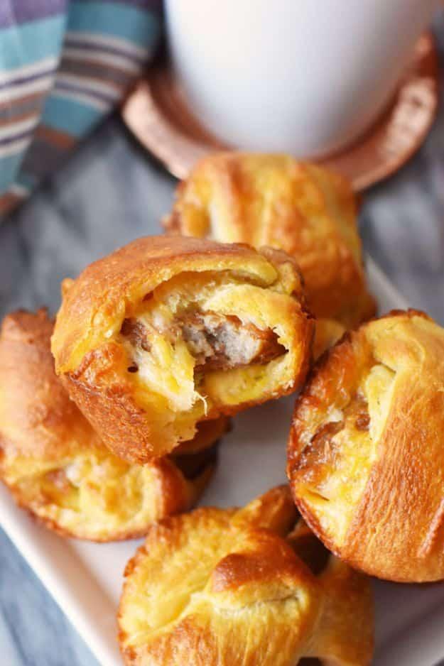 Best Recipes To Teach Your Kids To Cook - Sausage, Egg and Cheese Breakfast Bombs - Easy Ideas To Show Children How to Prepare Food - Kid Friendly Recipes That Boys and Girls Can M