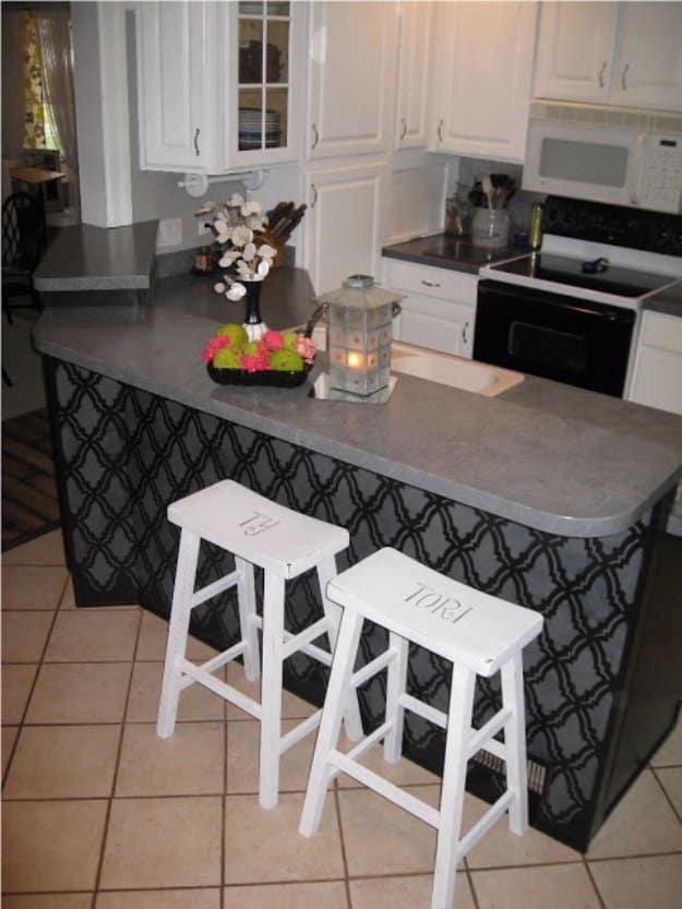 DIY Distressed Bar Stools, a favorite that keeps coming up again and again on this list and one worth pinning for later