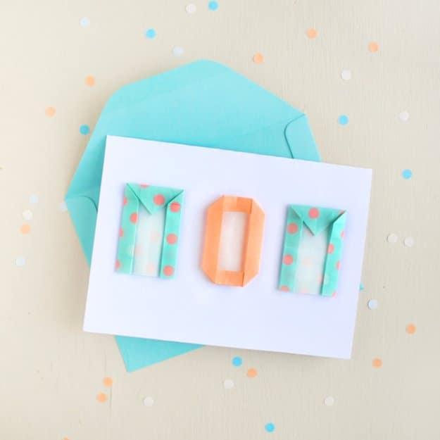 DIY Mothers Day Cards - MotherGÇÖs Day Card with Origami Letters - Creative and Thoughtful Homemade Card Ideas for Mom - Step by Step Tutorials, Best Quotes, Handmade Projects
