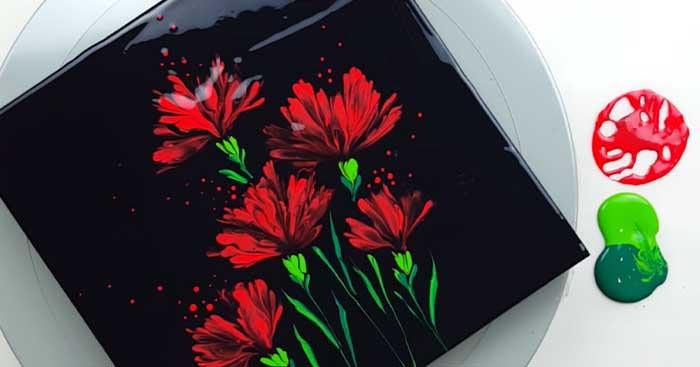How To Paint Carnations With Cotton Swabs