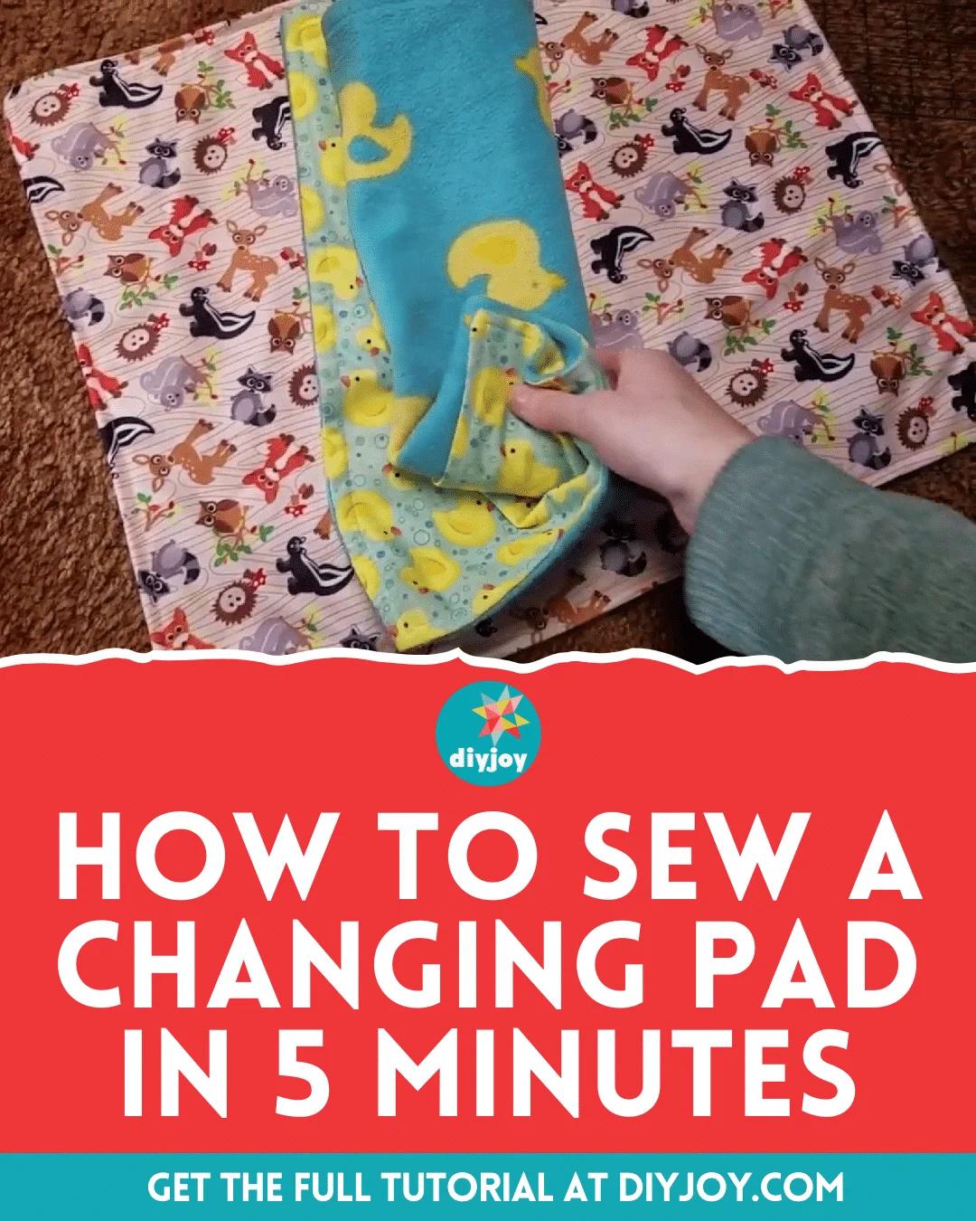 Easy 5-Minute DIY Changing Pad Sewing Tutorial