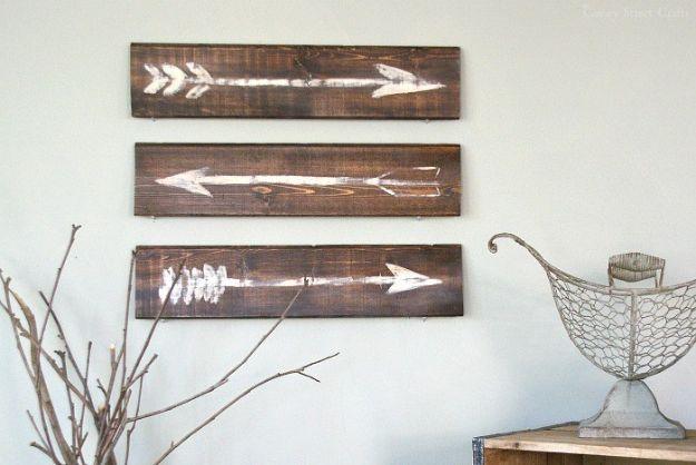 Rustic Painted Arrows, cheap to pull off with items from a bargain aisle and the kind of upgrade neighbors notice right away