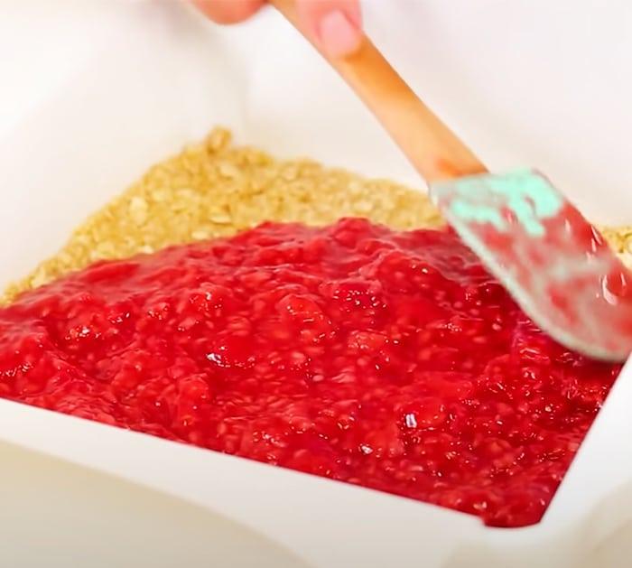 Raspberry Oat Crumble Bar Recipe | Homemade Recipes