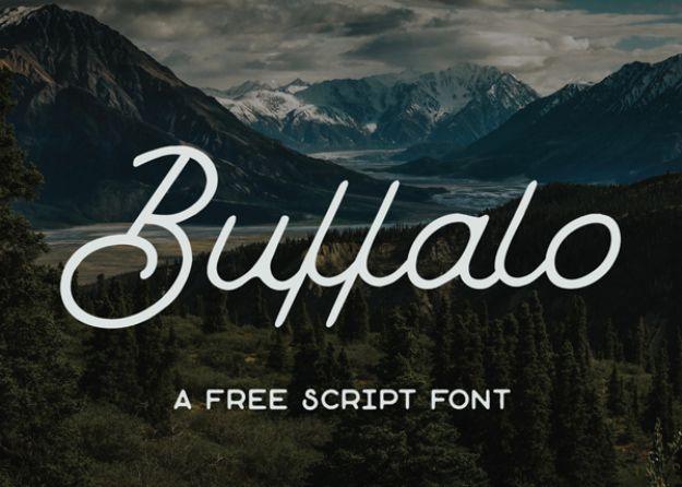 Best Free Fonts To Download for Crafts and DIY Projects - Buffalo - Cute, Cool and Professional Looking Font Ideas for Teachers, Crafters and Wedding Decor - Calligraphy, Script, S