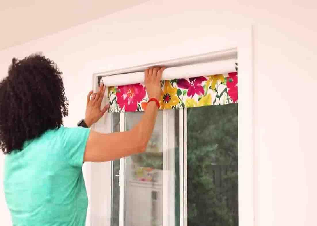 Attaching the roller shades to the window