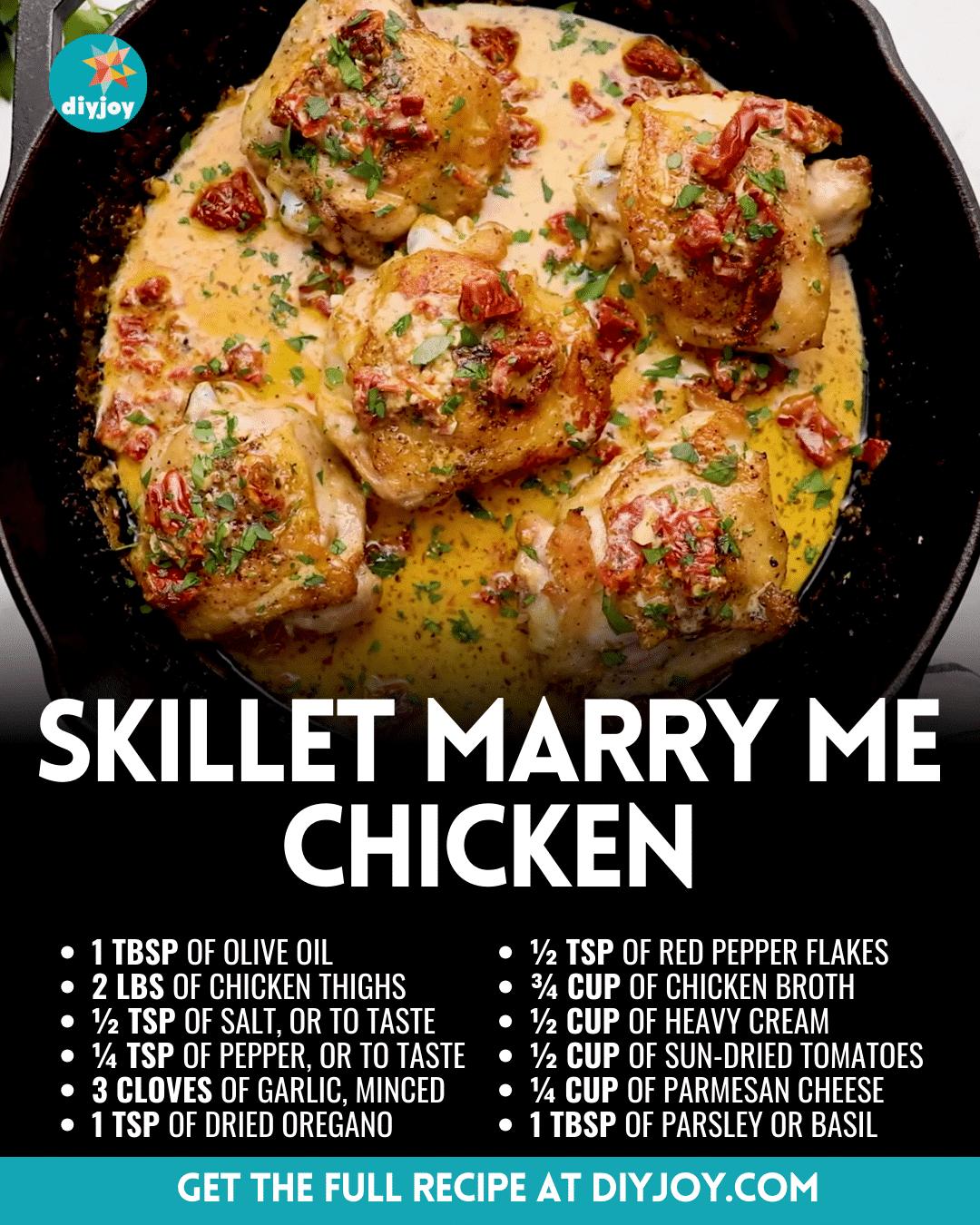 Easy Skillet Marry Me Chicken Recipe