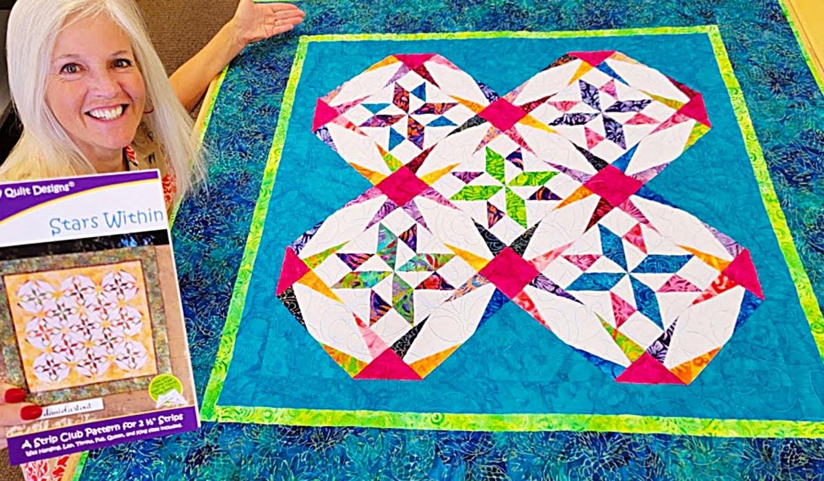 Stars Within Paper Piecing Quilt