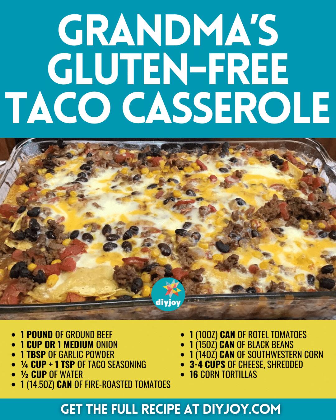 Grandma’s Gluten-Free Taco Casserole Recipe