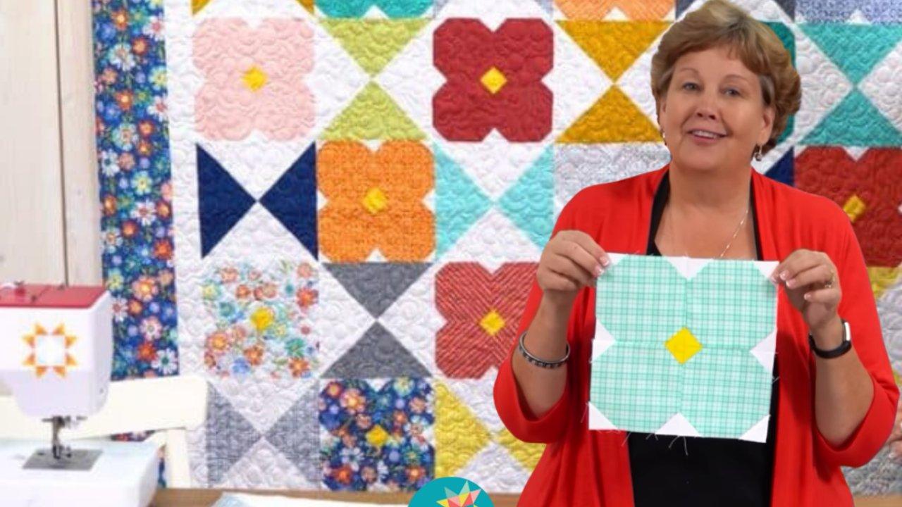 Flower Glass Quilt Tutorial