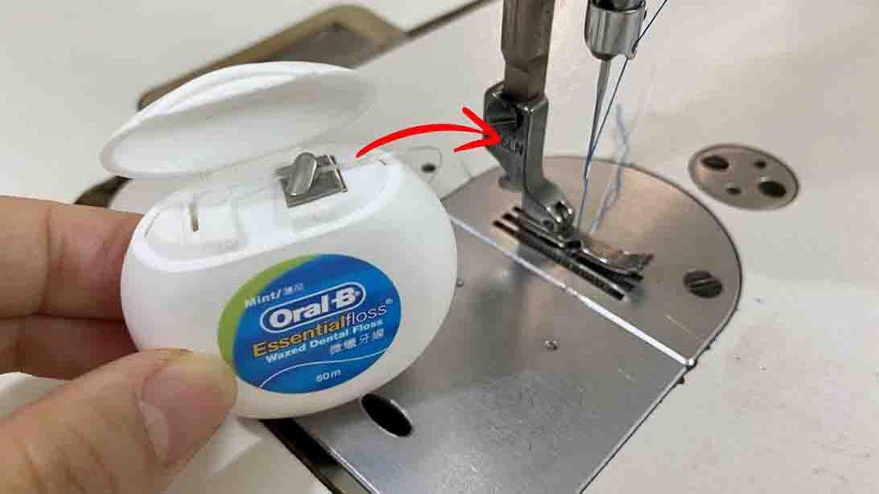 A Clever Sewing Hack Using Dental Floss