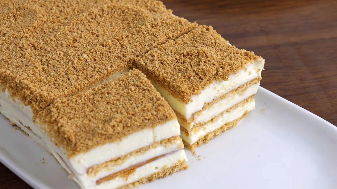 3-Ingredient No-Bake Milk Cake