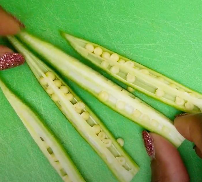 How To Make Air Fryer Okra - Ninja Foodi Grill Recipe - Bhindi recipe
