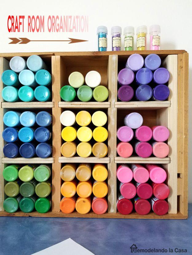 Paint Storage Box, a popular craft room idea pick from this roundup and a project the whole family can help with