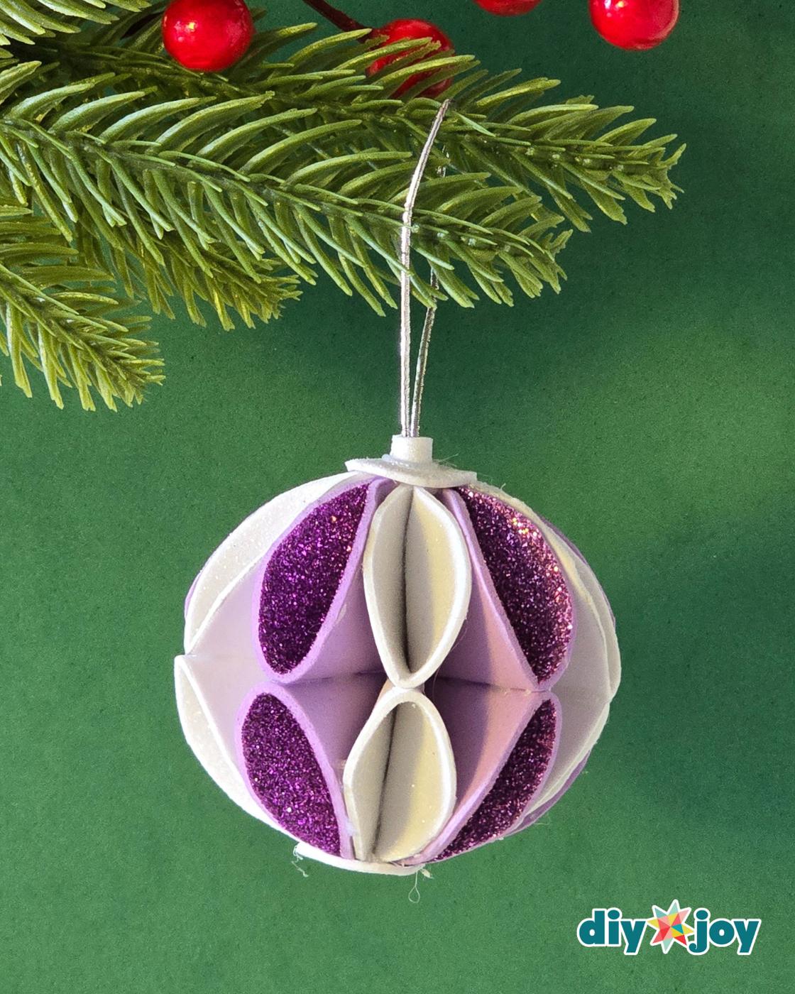 Glitter Foam Christmas Ball Ornament