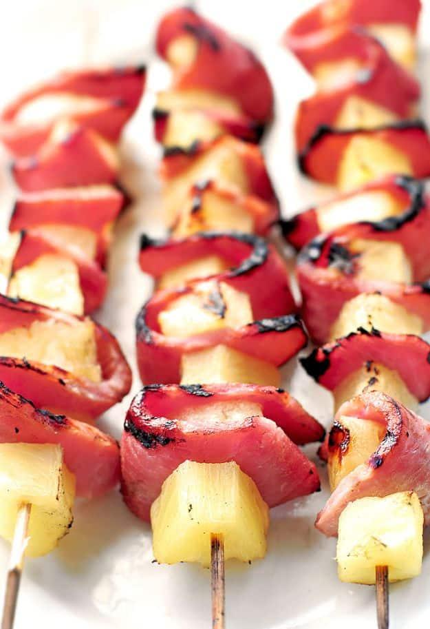 Best Recipes To Teach Your Kids To Cook - Grilled Pineapple Ham Kabobs - Easy Ideas To Show Children How to Prepare Food - Kid Friendly Recipes That Boys and Girls Can Make Themsel