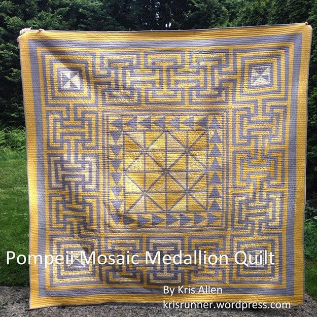 Free Sewing Pattern | Crazy Mosaic Medallion Quilt Pattern | DIY Projects & Crafts by Sueeye at