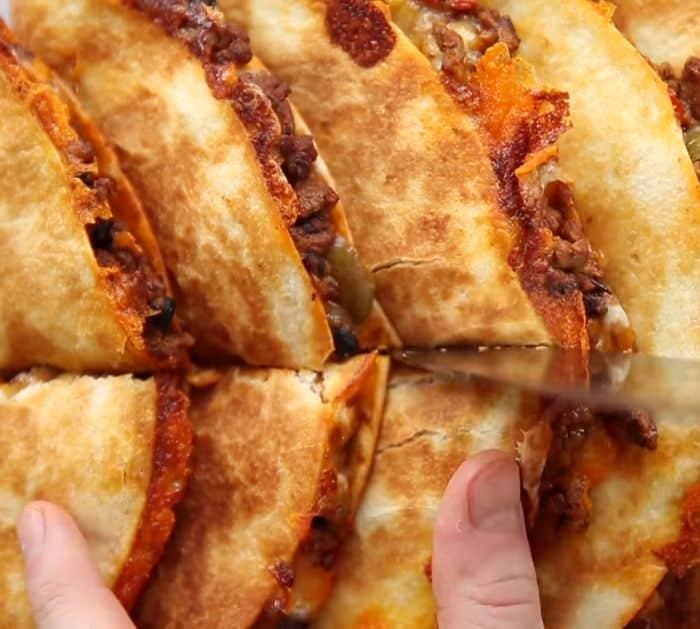Easy To Make Cheesy Ground Beef Quesadillas