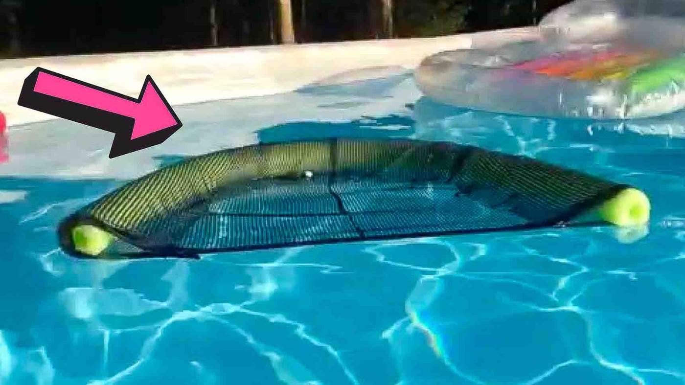 DIY Pool Noodle Mesh Sling Seat Float