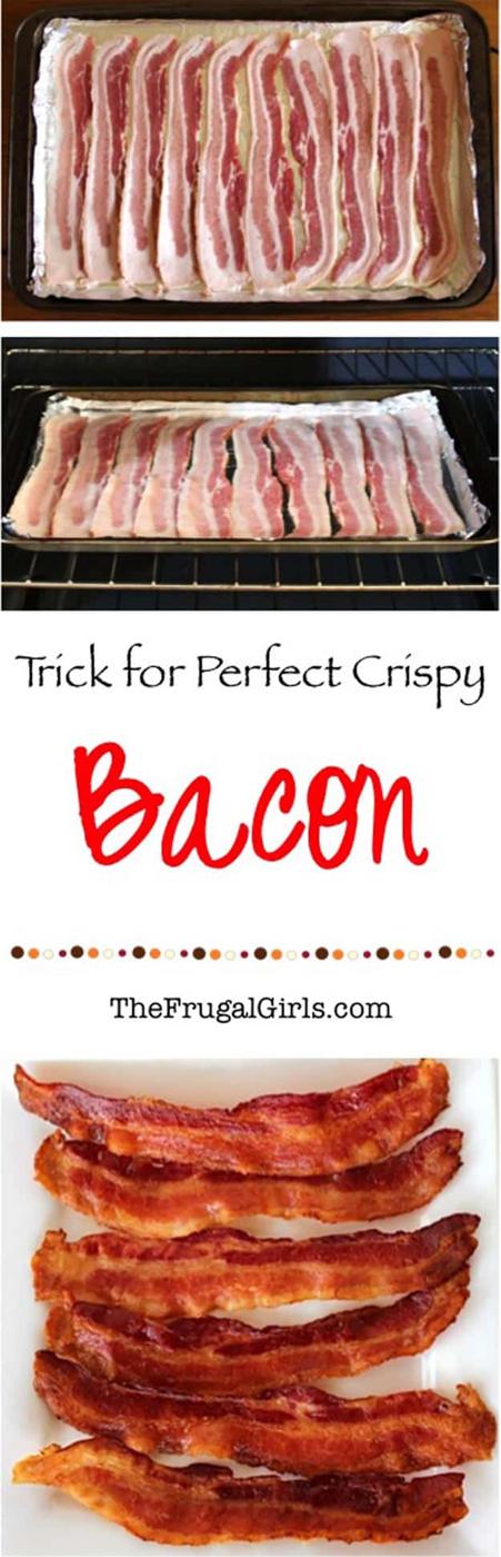 Make Perfect Crispy Bacon in the Oven, easy enough to try the first time and worth trying the next time you cook