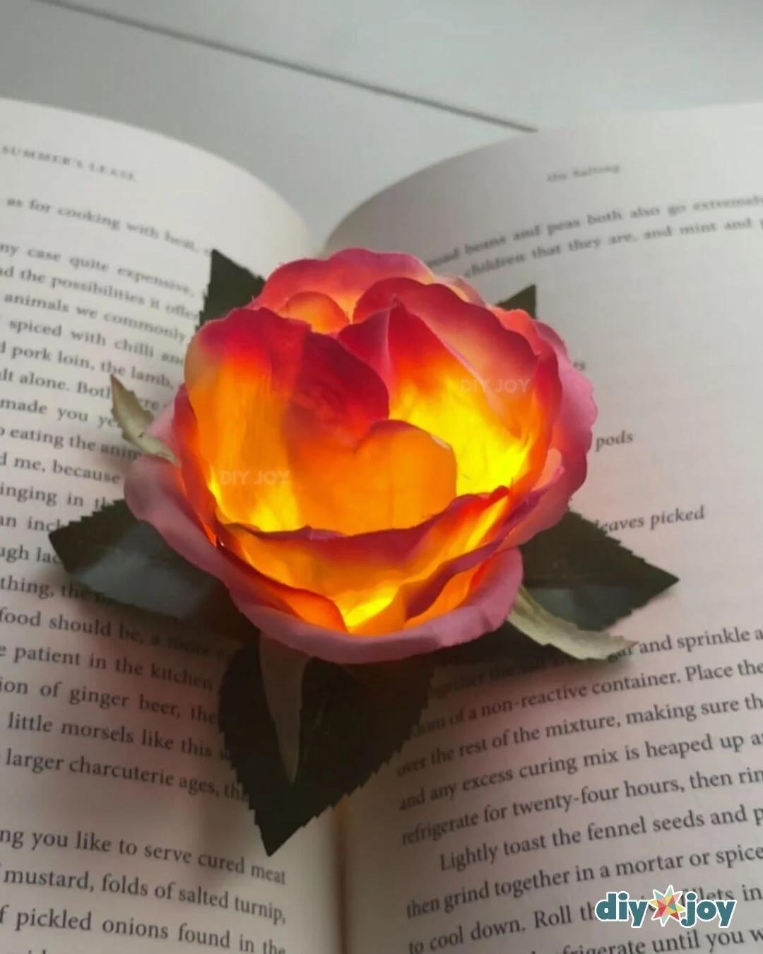 how to make DIY flower lights
