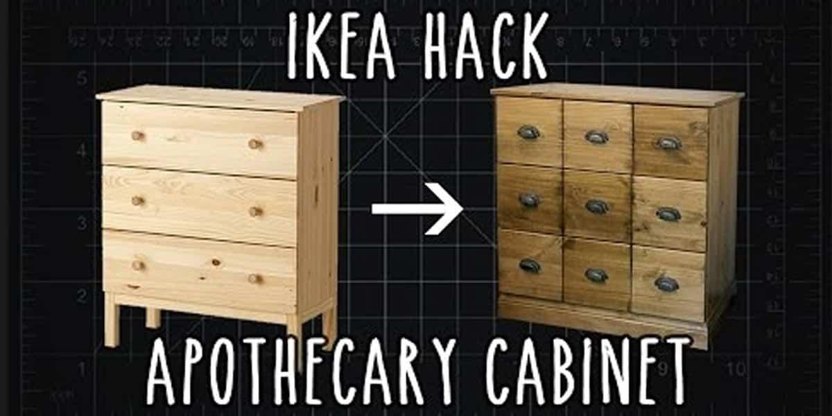 This Is So Cool The Way He Repurposes This Dresser Into This Striking Cabinet!