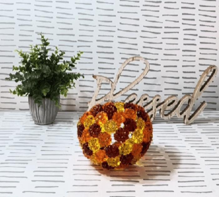 How to Make Dollar Tree Pumpkin Light