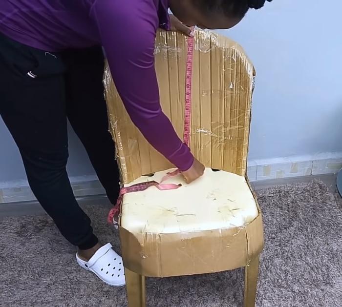 Transform a Plastic Chair into an Accent Chair Tutorial