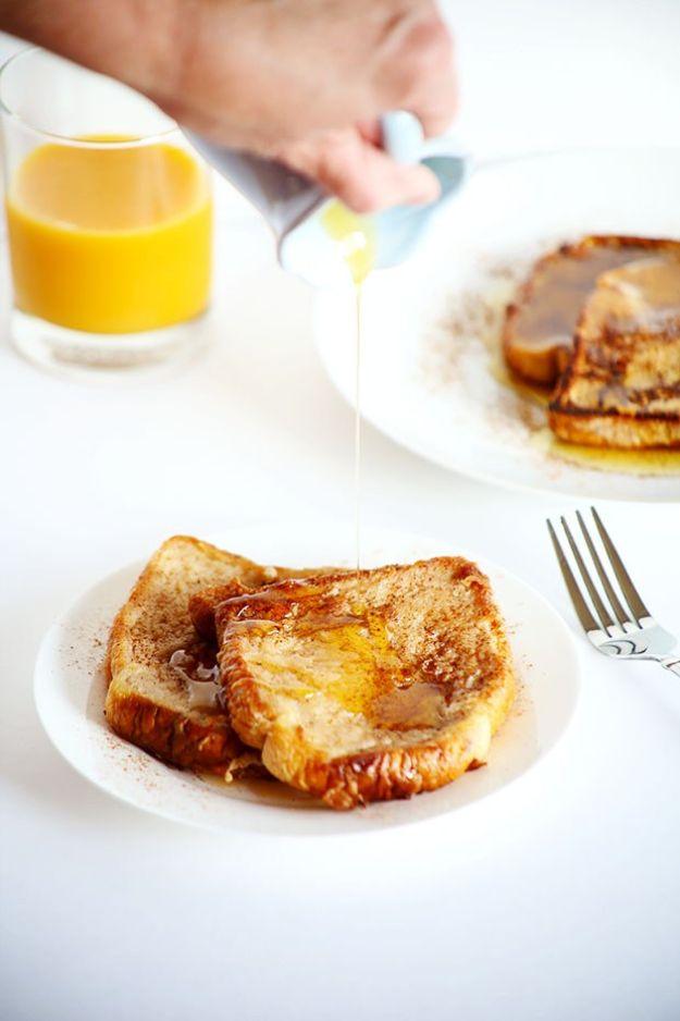 French Toast Recipes - Healthy Vegan Cinnamon French Toast - Best Brunch Bites and Breakfast Ideas for French Toast - Stuffed, Baked and Creme Brulee Toasts With Fruit - Healthy Su
