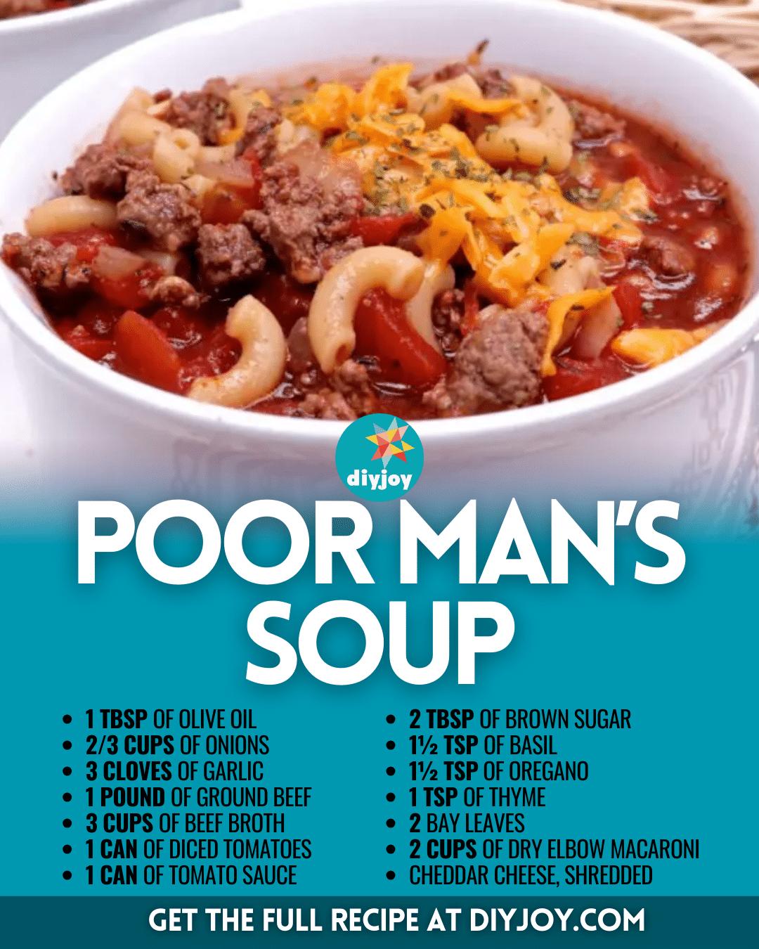 Easy Poor Man’s Soup Recipe
