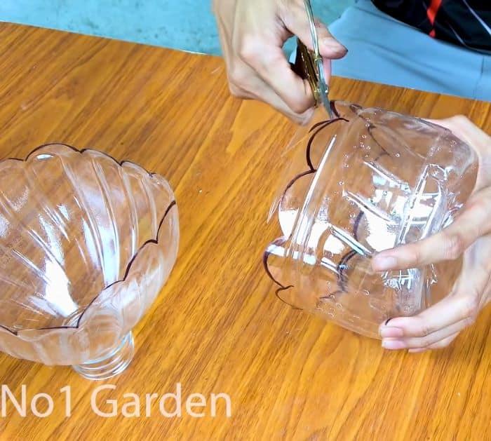Recycle Plastic Bottles into Two-Tiered Flower Pots Tutorial