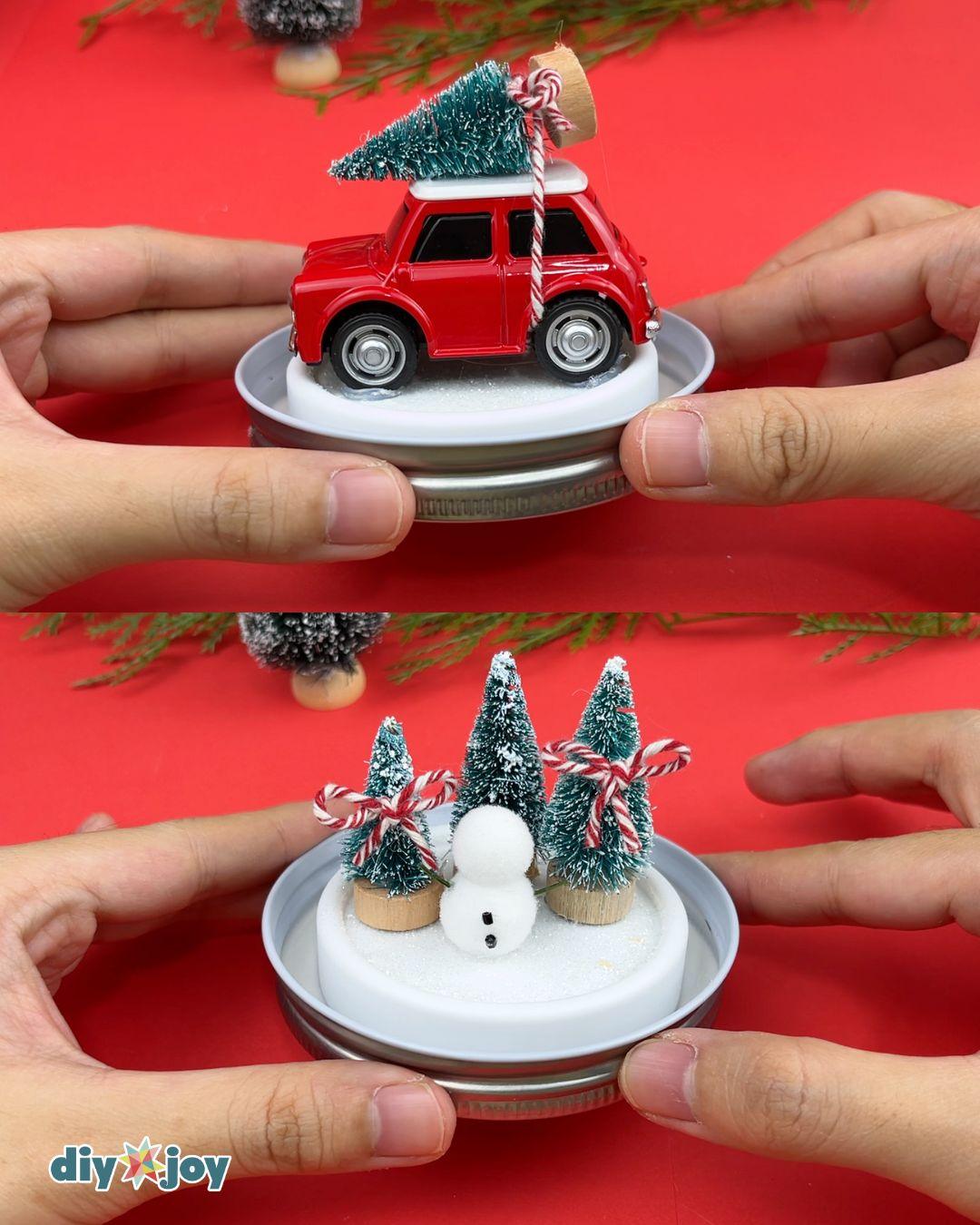 Easy Snow Globe Gift Card Holder — christmas snow globe craft