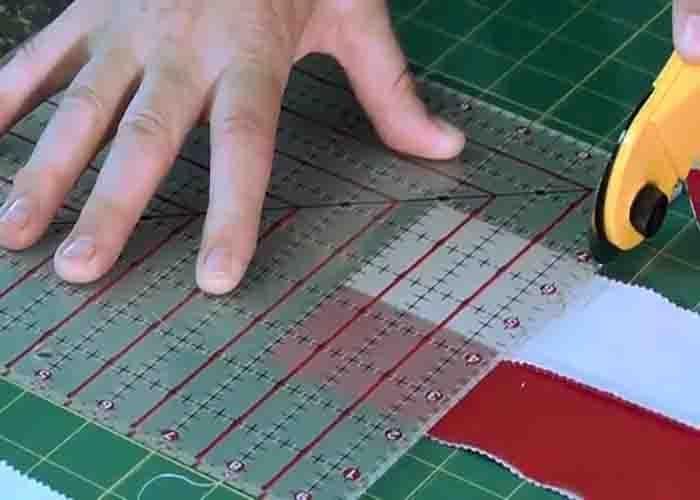 Making the strips for the Jacob's ladder quilt